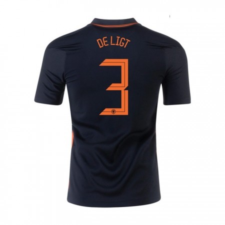 Billiga Fotbollströjor Nederländerna MATTHIJS DE LIGT 3 Borta tröja EM 2020 Kortärmad